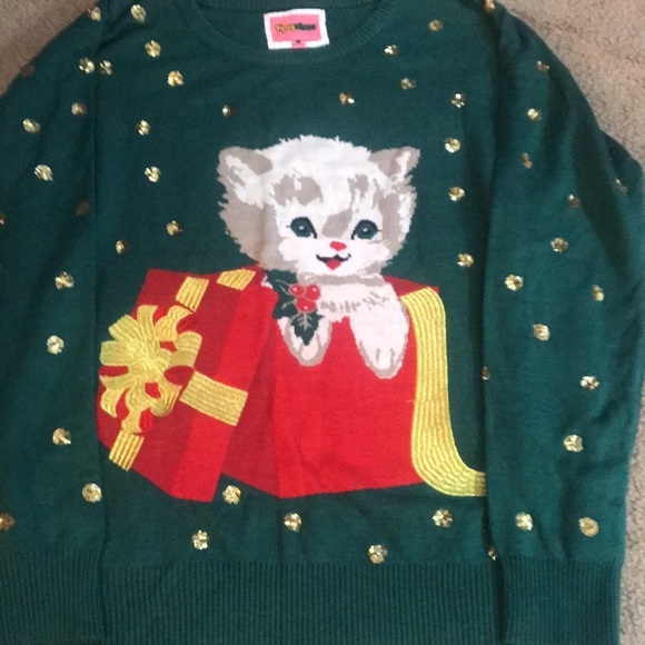 ⚡️FINAL PRICE⚡️ Tipsy Elves Kitten Christmas Sweater - Picture 3 of 16